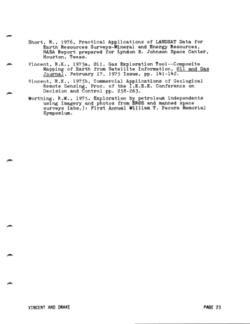 Potential Use of Landsat Data for Petroleum Exploration in the Michigan Basin Page 23
