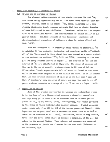 Helium Surveys: an Exploration Tool for Locating Uranium, Petroleum and Geothermal Energy Sources Page 2