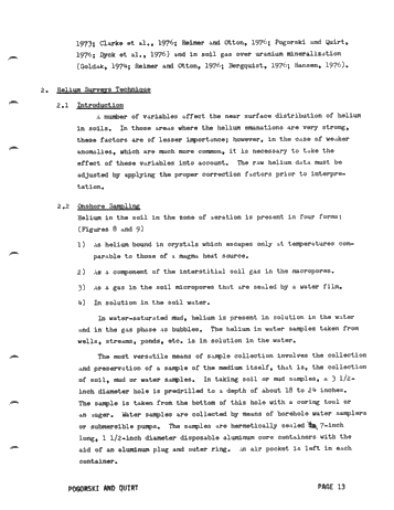 Helium Surveys: an Exploration Tool for Locating Uranium, Petroleum and Geothermal Energy Sources Page 13