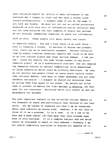 Luncheon Address - Energy Resources - Decision Making Page 6