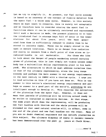 Luncheon Address - Energy Resources - Decision Making Page 7