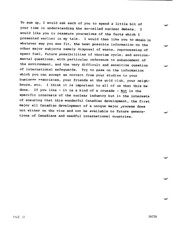 Luncheon Address - Energy Resources - Decision Making Page 10