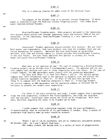 Enhanced Oil Recovery by Micellar Polymer Flooding Page 5