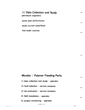 Enhanced Oil Recovery by Micellar Polymer Flooding Page 34