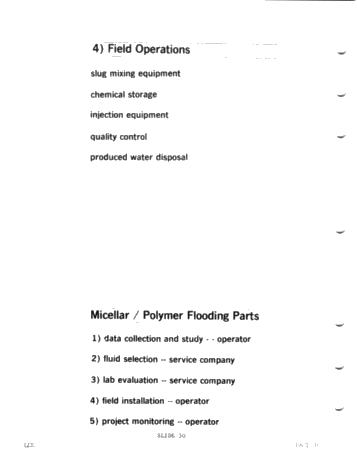 Enhanced Oil Recovery by Micellar Polymer Flooding Page 36