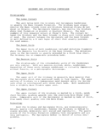 The Petrography of the Oriskany and Springvale Sandstone Page 10