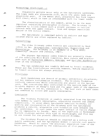 The Petrography of the Oriskany and Springvale Sandstone Page 11
