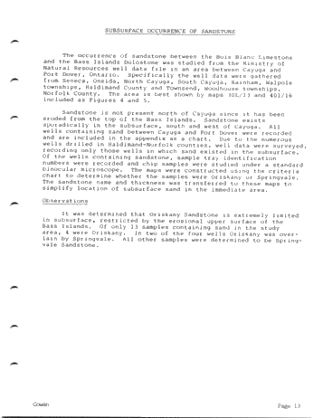 The Petrography of the Oriskany and Springvale Sandstone Page 13