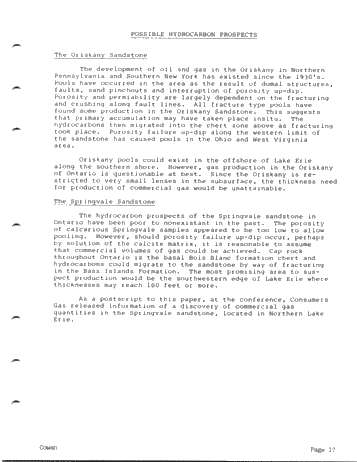 The Petrography of the Oriskany and Springvale Sandstone Page 17