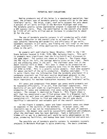The Future Uses of Borehole Gravimetry in Northern Michigan Page 4