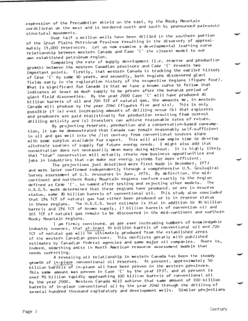 Western Canada Oil and Gas Supplies - a Realistic View Page 2