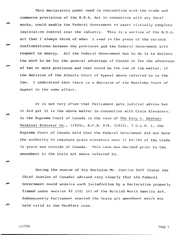 Legal Aspects of Unitization in Ontario and the Implications of Bill C-42 Page 5