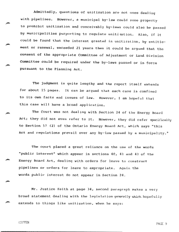 Legal Aspects of Unitization in Ontario and the Implications of Bill C-42 Page 9