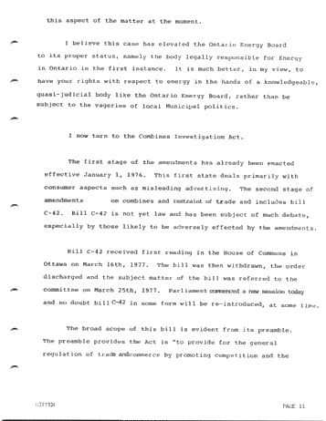 Legal Aspects of Unitization in Ontario and the Implications of Bill C-42 Page 11