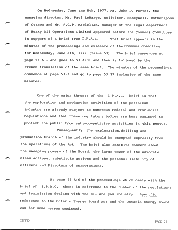 Legal Aspects of Unitization in Ontario and the Implications of Bill C-42 Page 19