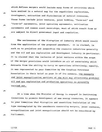 Legal Aspects of Unitization in Ontario and the Implications of Bill C-42 Page 31