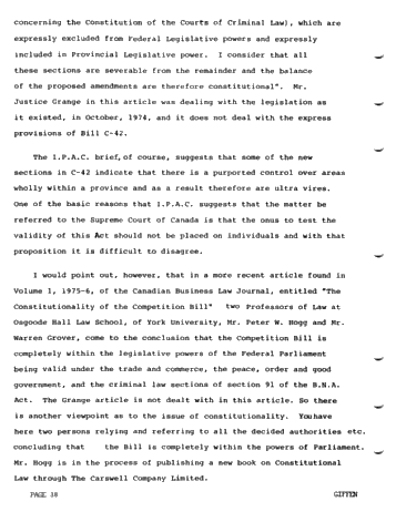 Legal Aspects of Unitization in Ontario and the Implications of Bill C-42 Page 38