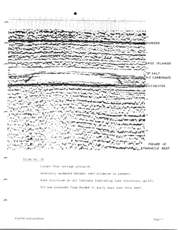 Seismic Exploration for Silurian Reefs in Ontario Page 11