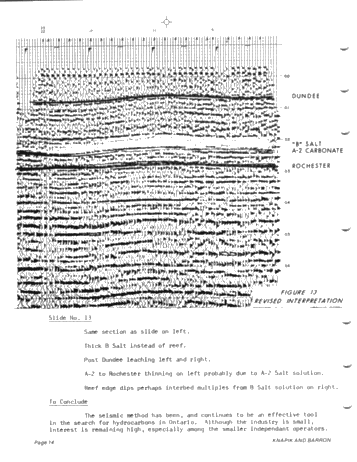 Seismic Exploration for Silurian Reefs in Ontario Page 14