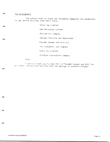 Seismic Exploration for Silurian Reefs in Ontario Page 15