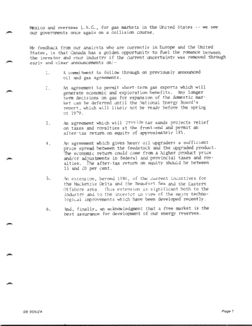 The Investment Environment for Canada's Petroleum Industry Page 7