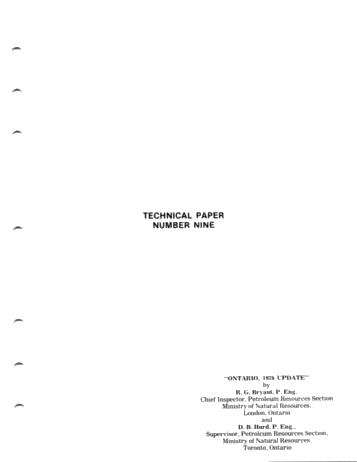 Ontario Update 1978 Page 1
