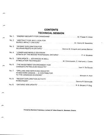 Seventeenth Annual Conference Page 1