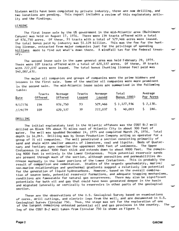 Recent Drilling Activity, U.S. East Coast Offshore Page 2