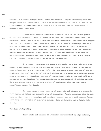 Prospectus of Canadian Heavy Oil and Oil Sand Potential Page 7