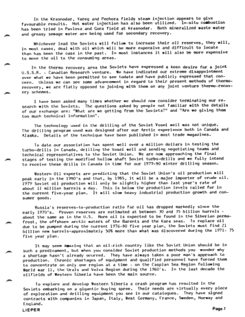 Canadian Drilling Industry Activities With the U.S.S.R. Oil Ministry Page 7