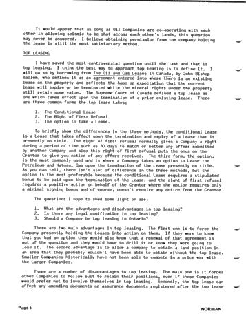 Land Problems Encountered by Exploration Companies in Ontario Page 6
