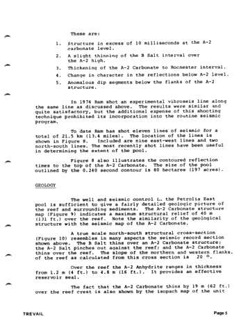 The Geology and Production History of the Petrolia East Pool Page 5