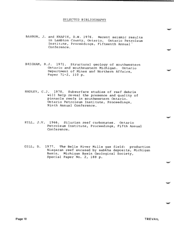 The Geology and Production History of the Petrolia East Pool Page 10