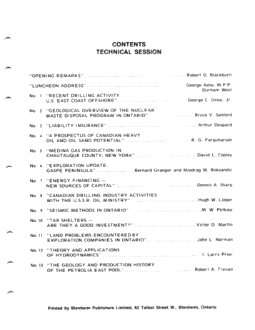 Eighteenth Annual Conference Page 1