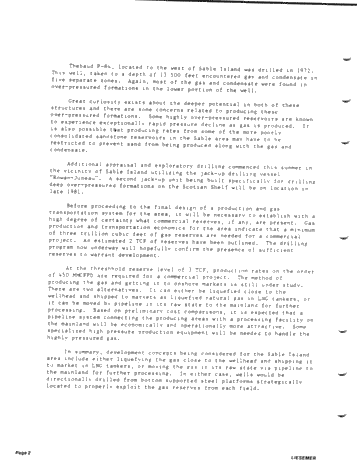 Oil and Gas Development Concepts Sable Island and Hibernia Page 2