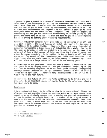 Financing the Petroleum Industry in the Eighties Page 6