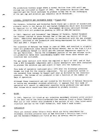 Secondary Recovery in Ontario Page 7