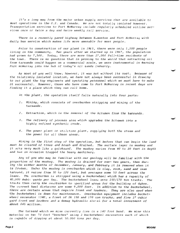 An Overview of a Tar Sand Operation Page 2