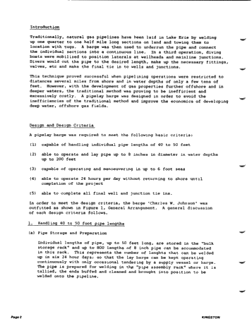 Pipelay Barge Design and Operation Page 2