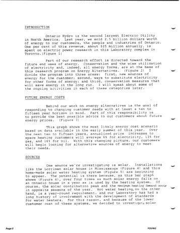 Energy Alternatives Research in Ontario Hydro Page 2