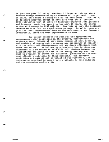 Energy Alternatives Research in Ontario Hydro Page 7