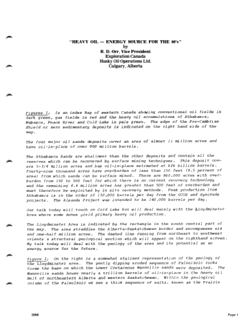 Heavy Oil - Energy Sources for the 80's Page 1