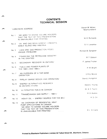 Nineteenth Annual Conference Page 1
