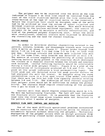 Rodney Unit Polymer Injectivity Test, Current Status Report Page 4