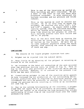 Rodney Unit Polymer Injectivity Test, Current Status Report Page 7