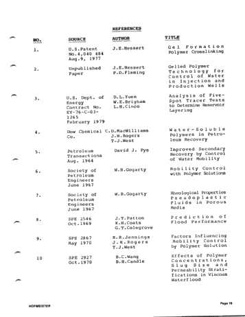 Rodney Unit Polymer Injectivity Test, Current Status Report Page 19