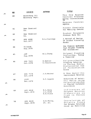 Rodney Unit Polymer Injectivity Test, Current Status Report Page 23