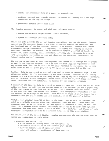 Introduction of Direct Digital Logging System (D.D.L.) for Lake Erie Page 4