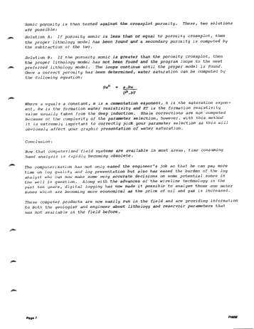 Introduction of Direct Digital Logging System (D.D.L.) for Lake Erie Page 7