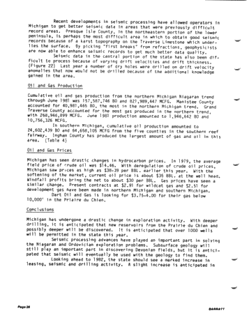 Recent Exploration Activity in Michigan Page 30